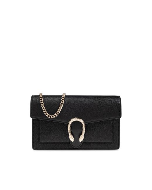 Gucci Black Wallet On Dionysus Chain