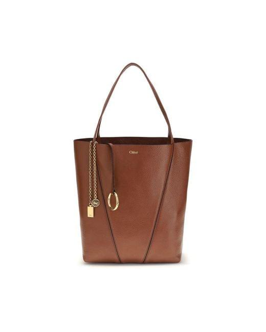 Chloé Brown Calf Leather Bos Taurus Shoulder Bag