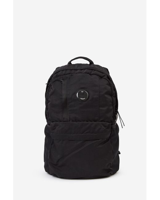 C P Company Black Backpacks for men
