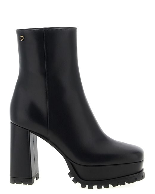 Gianvito Rossi Black Harlem Boots And Ankle Boots