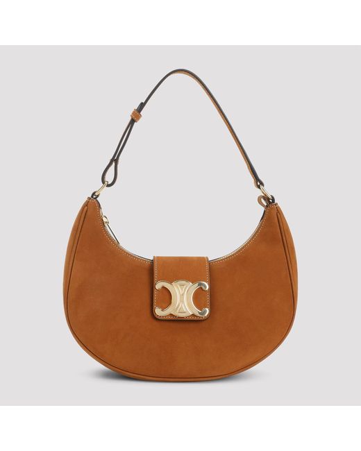 Céline Brown Medium Ava Triomphe Shoulder Bag