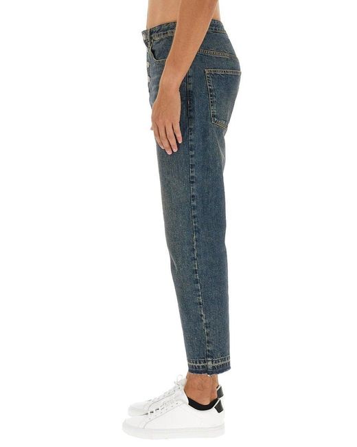 Isabel Marant Blue Jelden Cropped Jeans for men