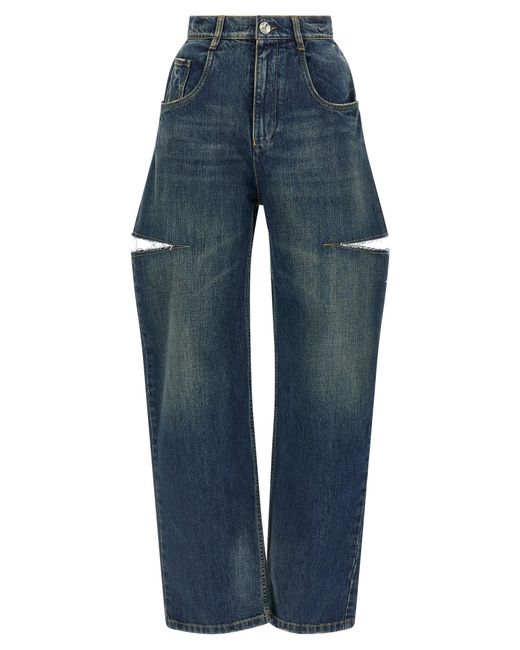 Maison Margiela Blue Cut-Out Jeans