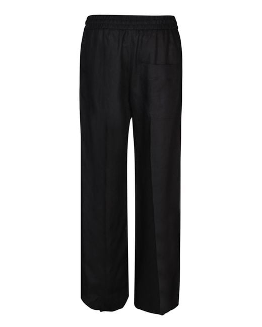 Paul Smith Black Wide-Fit Trousers