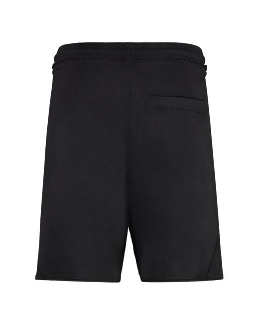 Boss Black Cotton Bermuda Shorts for men