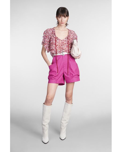 Isabel Marant Pink Ferdini Shorts
