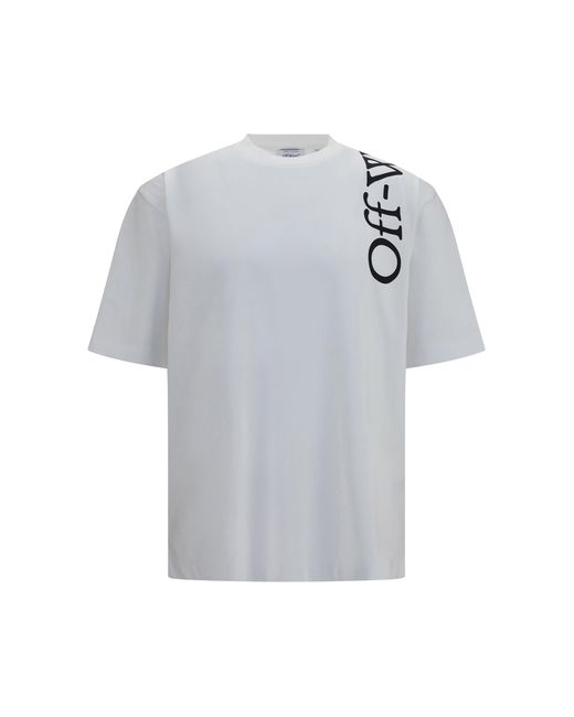 Off-White c/o Virgil Abloh Gray Vertical Bookish Skate T-Shirt Cotton T-Shirts for men