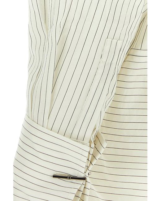 Max Mara White Striped Shirt