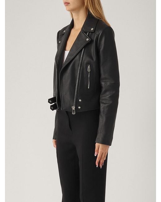 Pinko Black Sensibile Chiodo Jacket