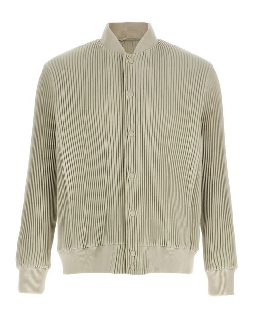 Issey Miyake Natural Kersey Pleats Jacket for men