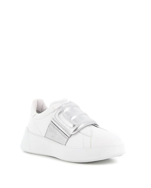 Hogan Sneakers Rebel Bianca E Argento Hxw5620ea40qyj0351 in White | Lyst