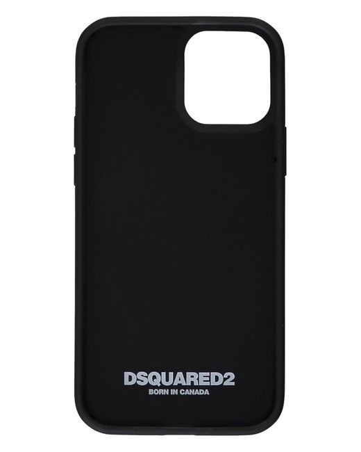 DSquared² Black Logo Detail Iphone 12 Pro Case for men