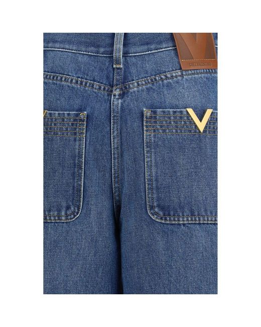 Valentino Garavani Blue Cotton Jeans Denim
