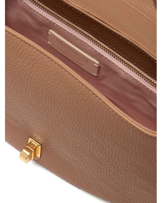 Coccinelle Natural Shoulder Bag Cowhide Shoulder-Bags