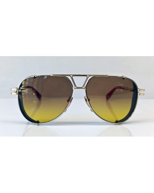 Chrome Hearts Black Wet Tee - Shiny Silver / Gold Sunglasses for men
