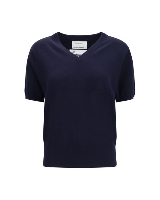 Extreme Cashmere Blue Cashmere Blend Sweater N°490 Martina