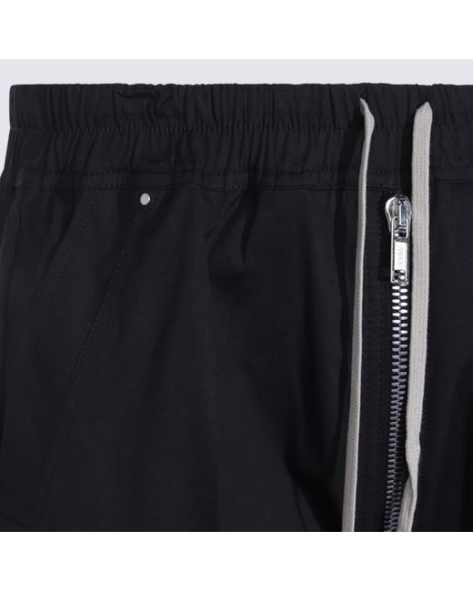 Rick Owens Blue Cotton Bela Pants for men