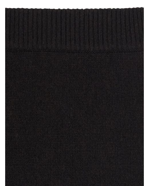 Lisa Yang Black Skirt Clare Cashmere Knitted