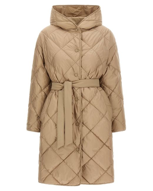 Weekend by Maxmara Banfy Reversible Down Jacket in Natural | Lyst UK