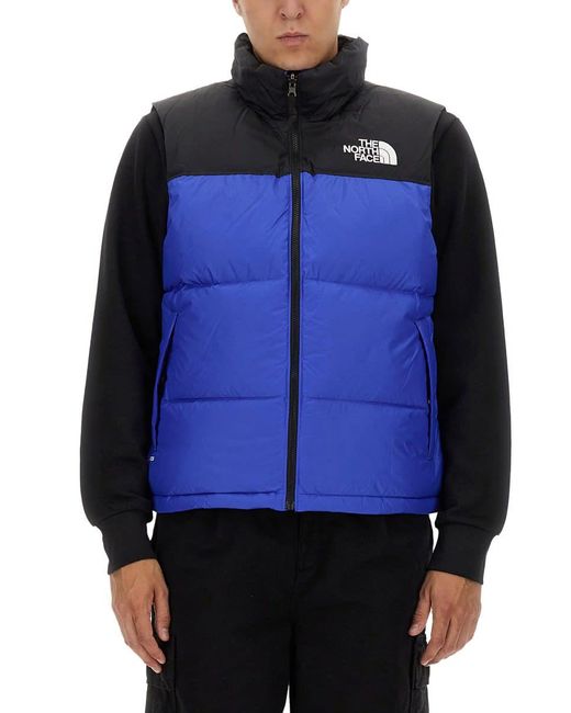 The North Face Vests With Logo in Blue for Men Lyst UK