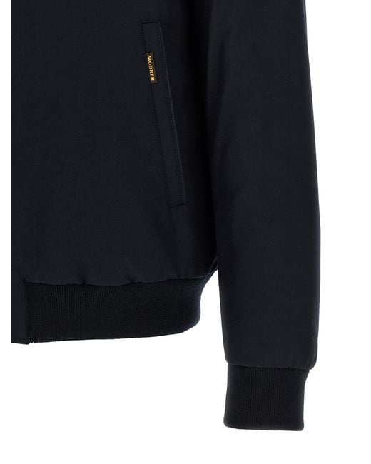 Moorer Blue Wool Bomber Clothing for men