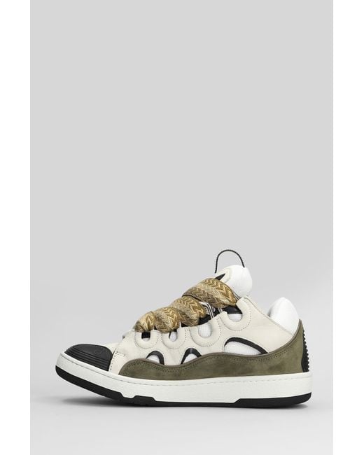 Lanvin White Curb Sneakers for men