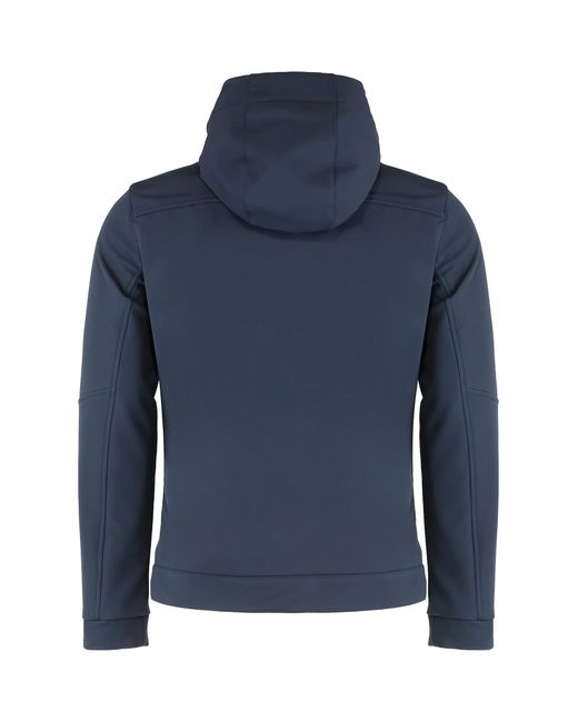 Paul & Shark Blue Techno Fabric Jacket for men