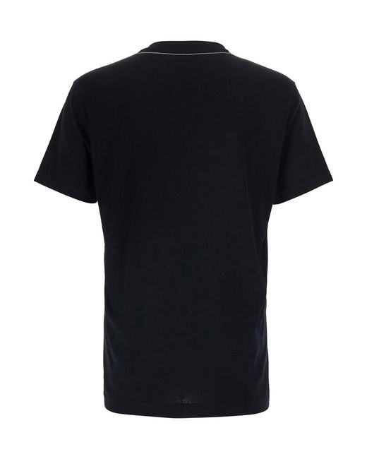 Dolce & Gabbana Black T-Shirt Crew Neck Cotton T-Shirts for men