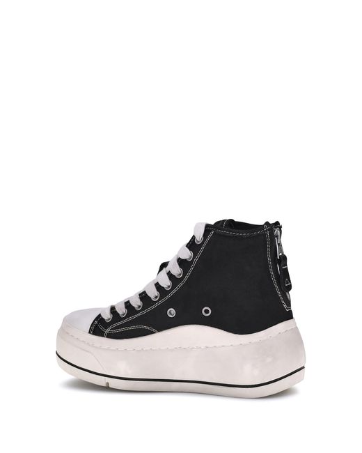 R13 White High Top Sneakers Upper: Polyurethane Trainers