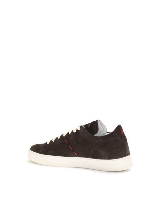 Kiton White Suede Sneakers Trainers for men