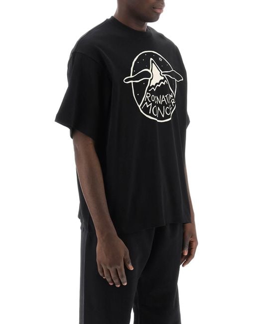 Moncler Genius Black Moncler X Roc Nation By Jay-Z T-Shirt With Graphic Print for men