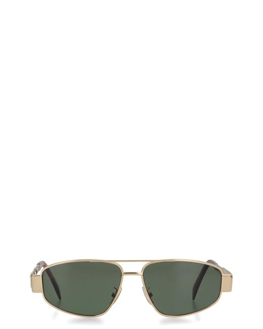 Céline Green Triomphe Sunglasses Metal for men