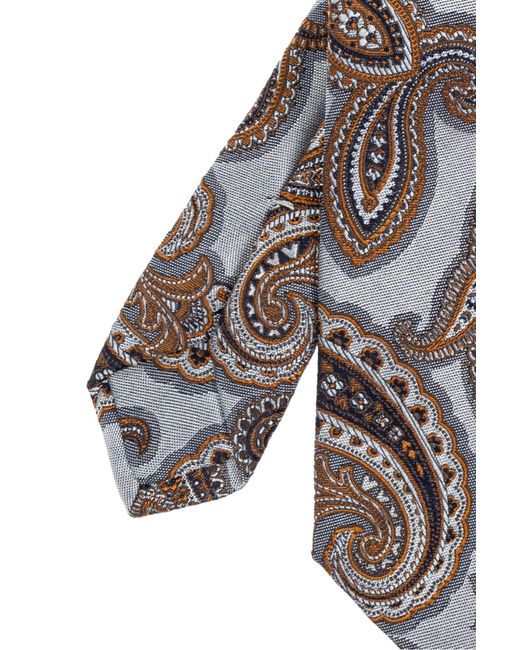 Etro Black Patterned Tie for men