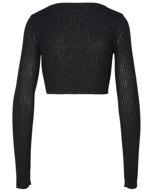 Blumarine Black Crop Sweater