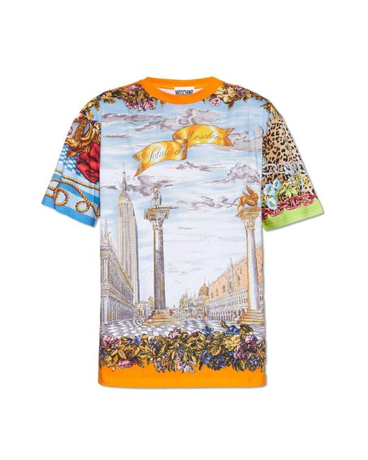 Moschino Multicolor Patterned T-shirt, for men