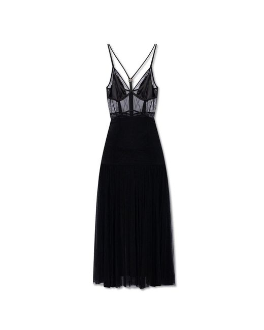 Dolce & Gabbana Black Tulle Slip Dress,