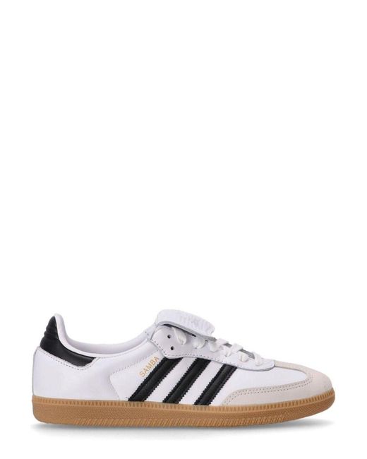 Adidas Originals White Samba Lt Low-Top Sneakers