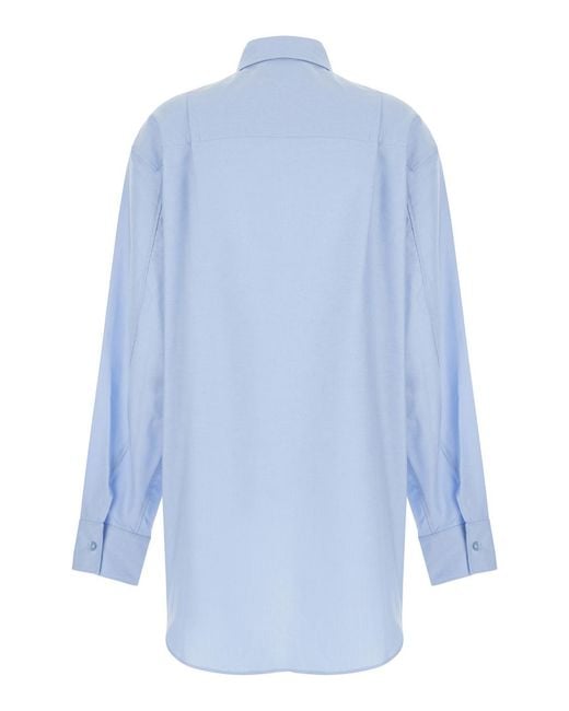 ANDAMANE Blue Shirt With Buttons