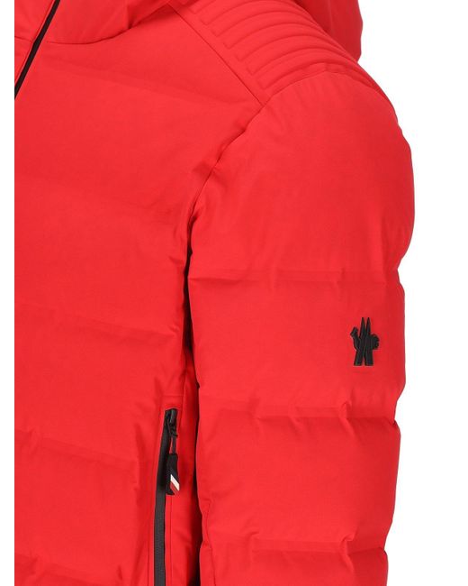 3 MONCLER GRENOBLE Red Zip-Up High Neck Jacket for men