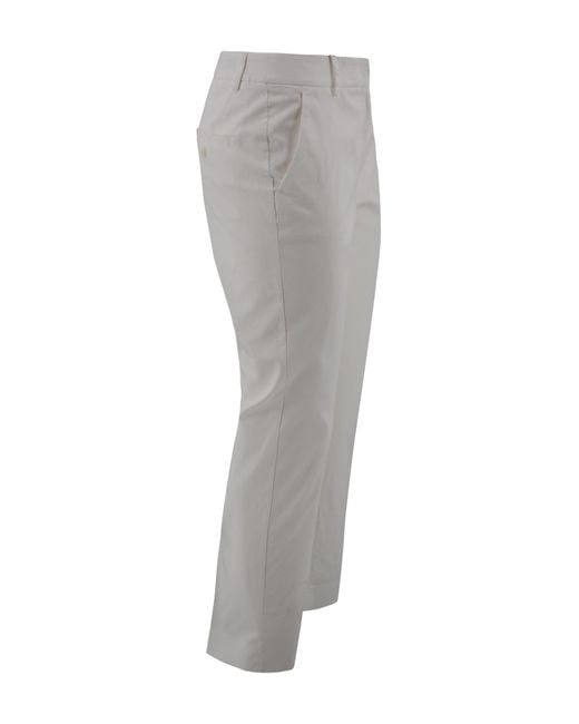 Weekend by Maxmara Gray Stretch Gabardine Pants