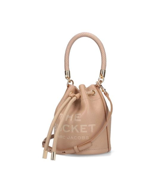 Marc Jacobs Natural "the Leather Bucket" Mini Bag