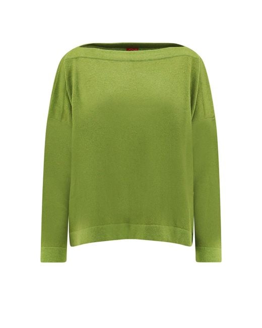 F Cashmere Green Daisy 1 Cashmere Sweater