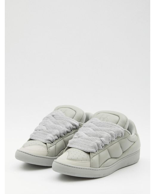 Lanvin White Curb Xl Low Top Sneakers for men