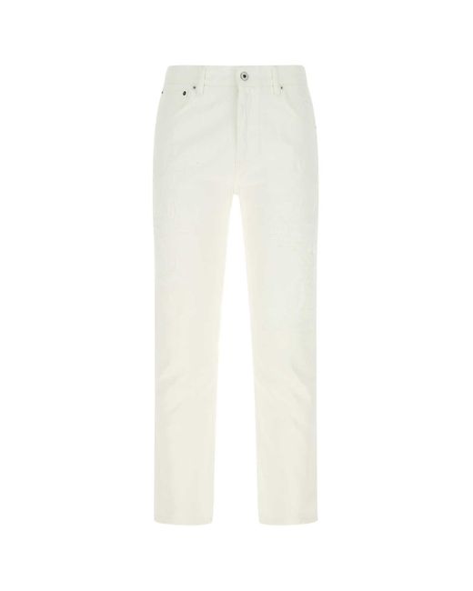 14 Bros White Denim Cheswick Jeans for men