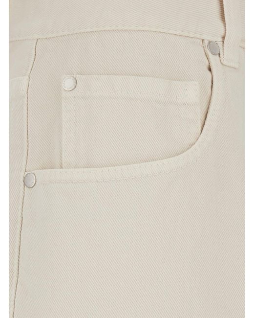 Brunello Cucinelli White Wide Jeans
