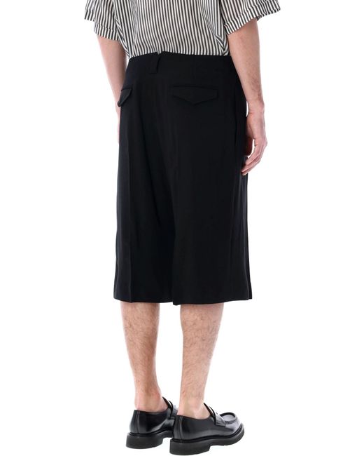 AMI Black Long Bermuda Shorts for men
