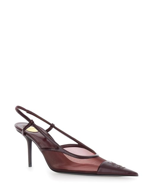 Saint Laurent Pink Pumps Renee Leather