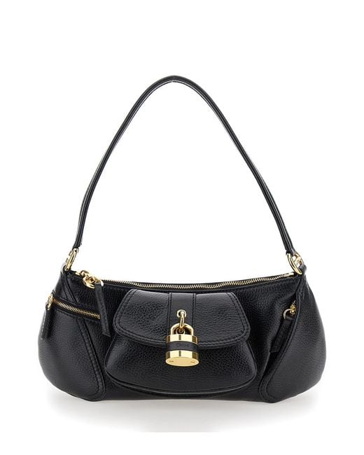 Chloé Black Chloé 'The 99' Shoulder Bag With Padlock