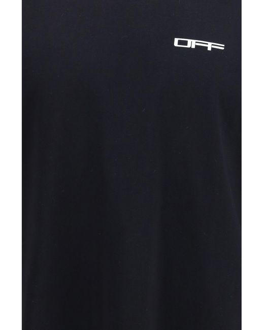 Off-White c/o Virgil Abloh Blue Archigeography Arrow Skate T-Shirt Cotton T-Shirts for men