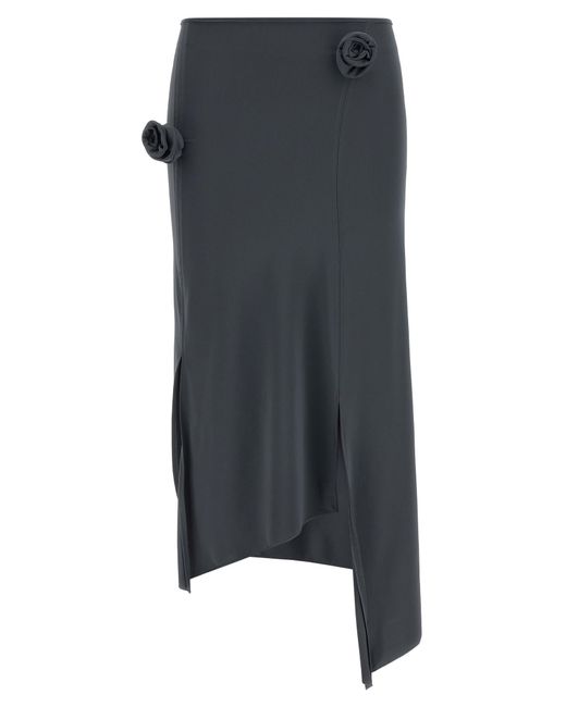 Coperni Gray Polyamide Midi Skirt